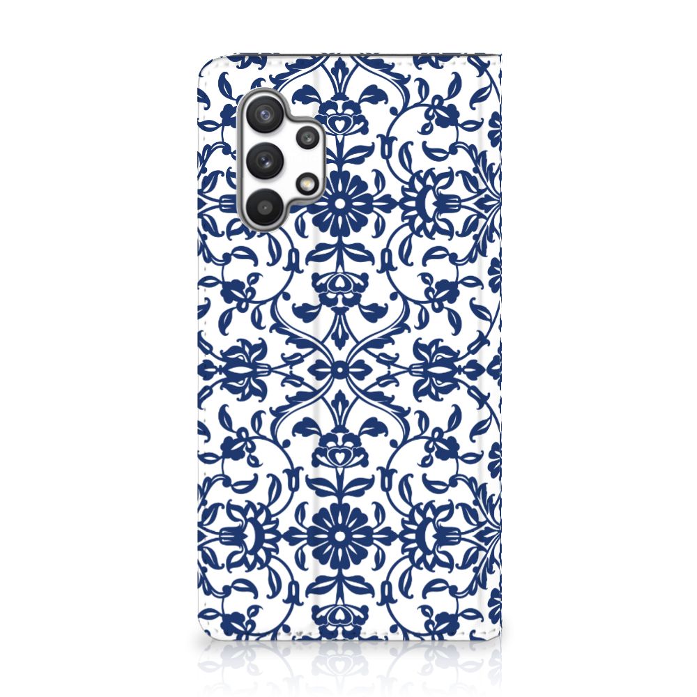 Samsung Galaxy A32 4G | A32 5G Enterprise Editie Smart Cover Flower Blue - B2C Telecom