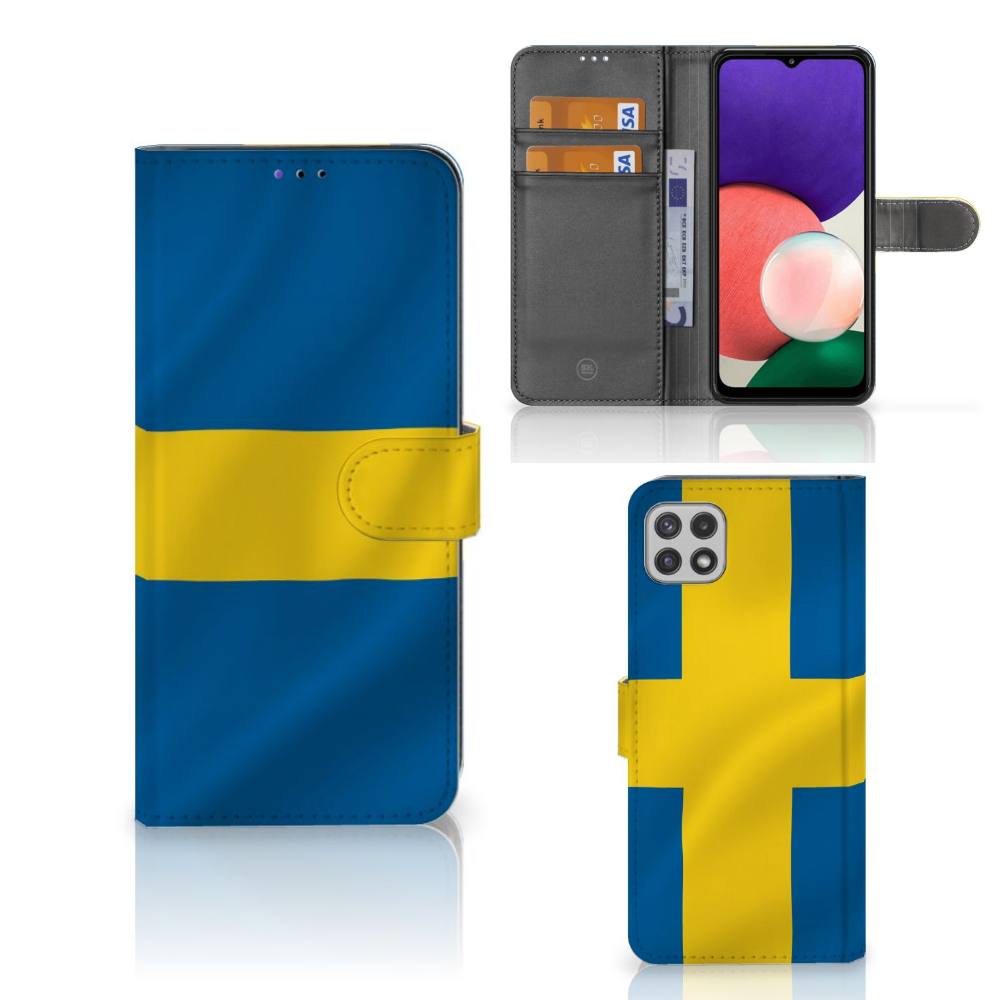 Samsung Galaxy A22 5G Bookstyle Case Zweden