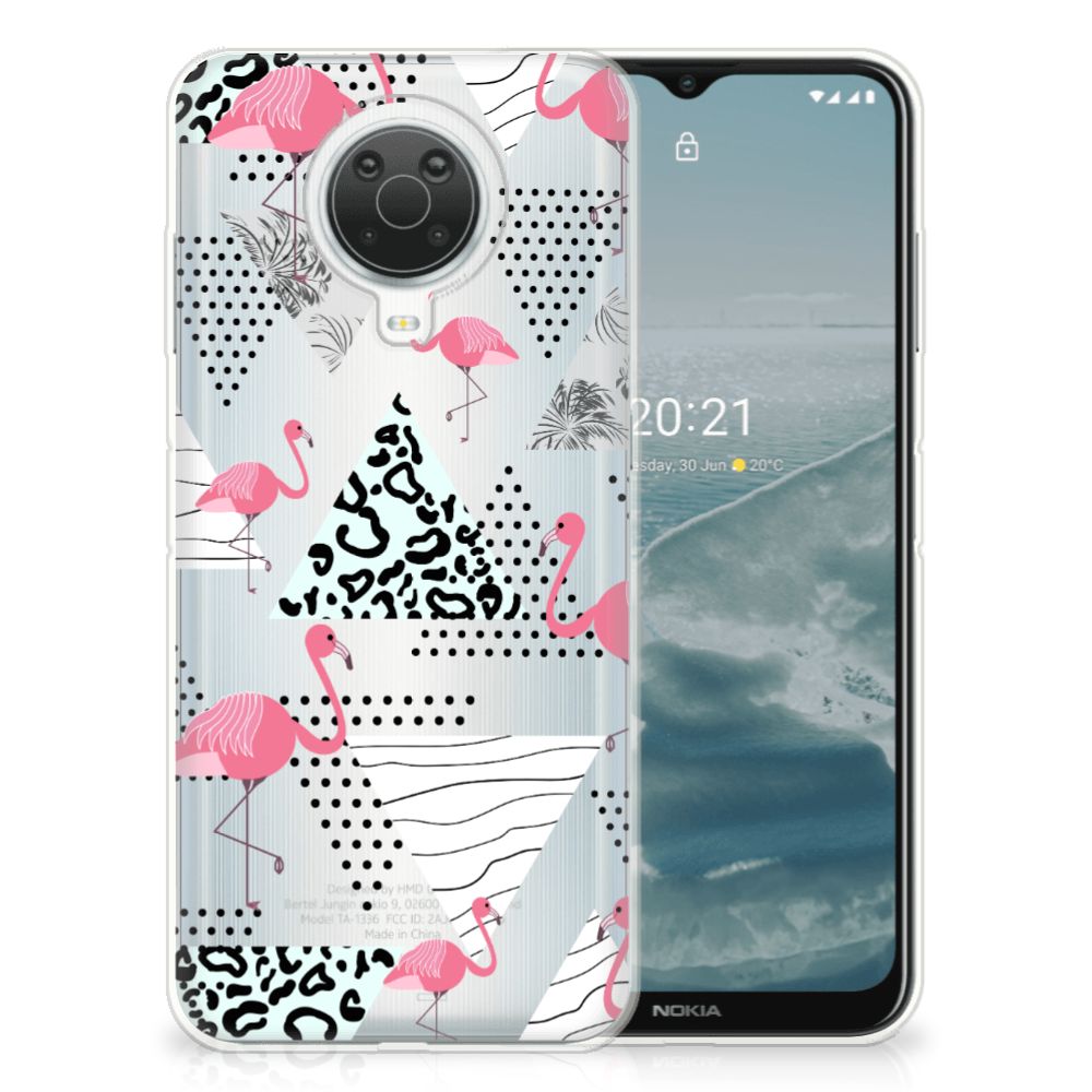 Nokia G20 | G10 TPU Hoesje Flamingo Triangle