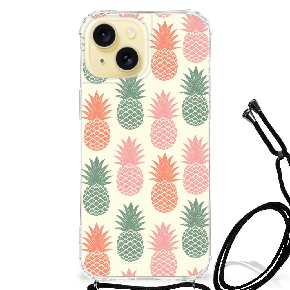 Apple iPhone 15 Beschermhoes Ananas