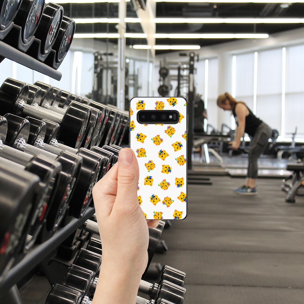 Bumper Case voor Samsung Galaxy S10 Katten Emojis B2C Telecom