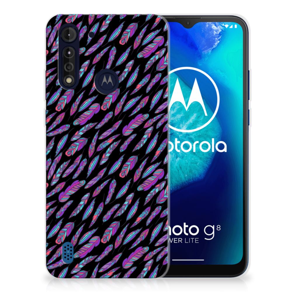 Motorola Moto G8 Power Lite TPU bumper Feathers Color B2C Telecom