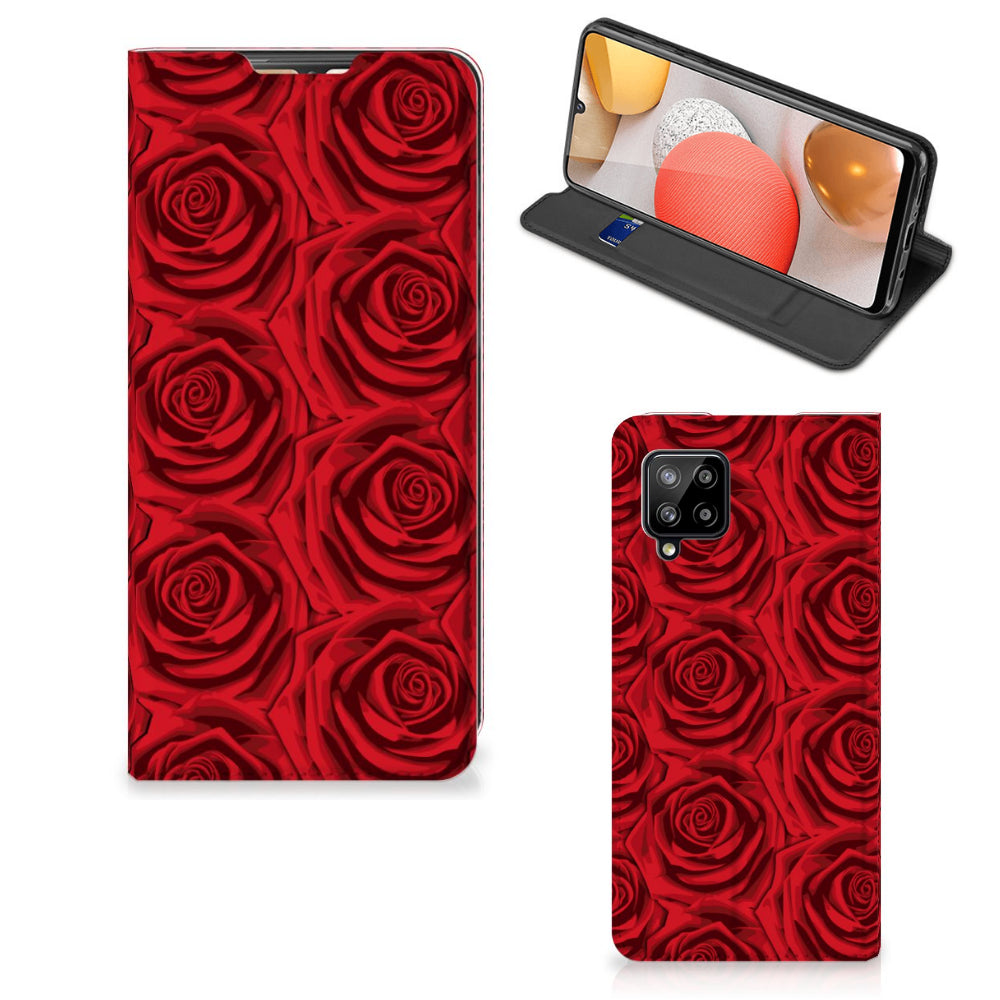 Samsung Galaxy A42 Smart Cover Red Roses