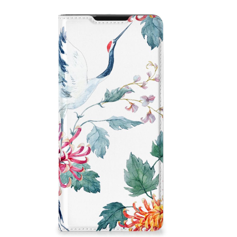 Samsung Galaxy S21 Ultra Hoesje maken Bird Flowers - B2C Telecom