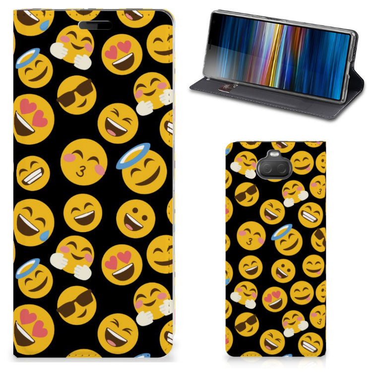 Sony Xperia 10 Hoesje met Magneet Emoji