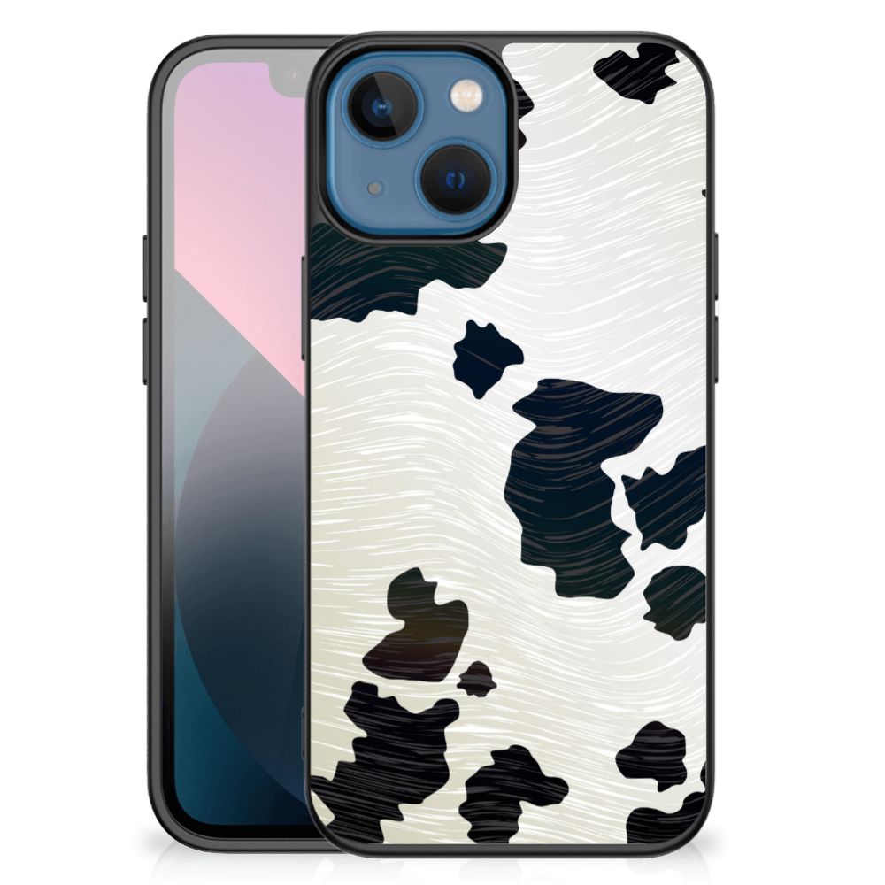 Apple iPhone 13 mini Dierenprint Telefoonhoesje Koeienvlekken