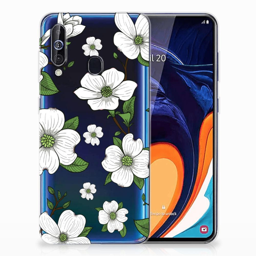 Samsung Galaxy A60 TPU Case Dogwood Flowers