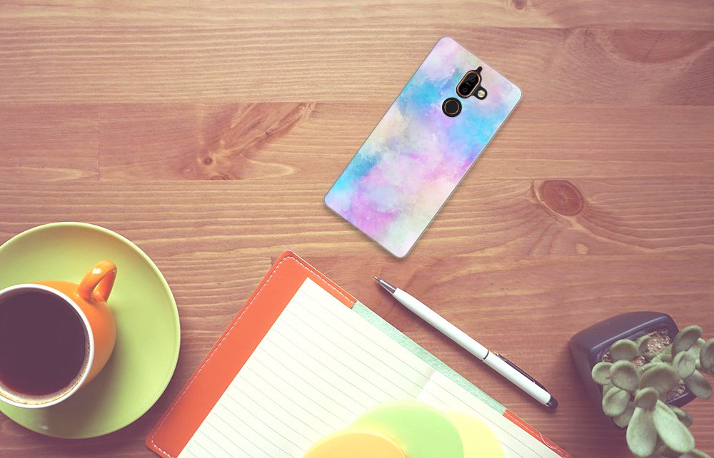 Hoesje maken Nokia 7 Plus Watercolor Light