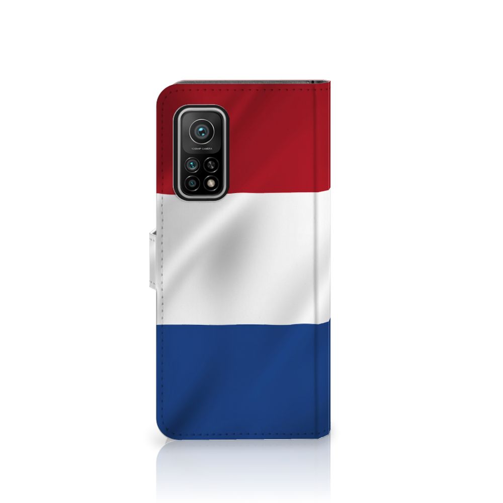 Xiaomi Mi 10T Pro | Mi 10T Bookstyle Case Nederlandse Vlag met artistiek design van de Nederlandse vlag