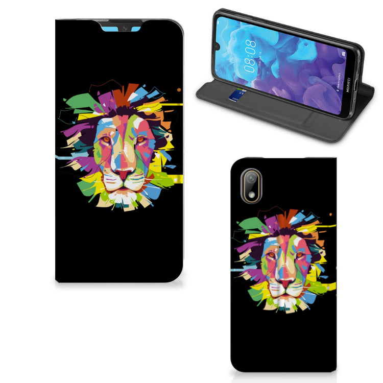 Huawei Y5 (2019) Magnet Case Lion Color