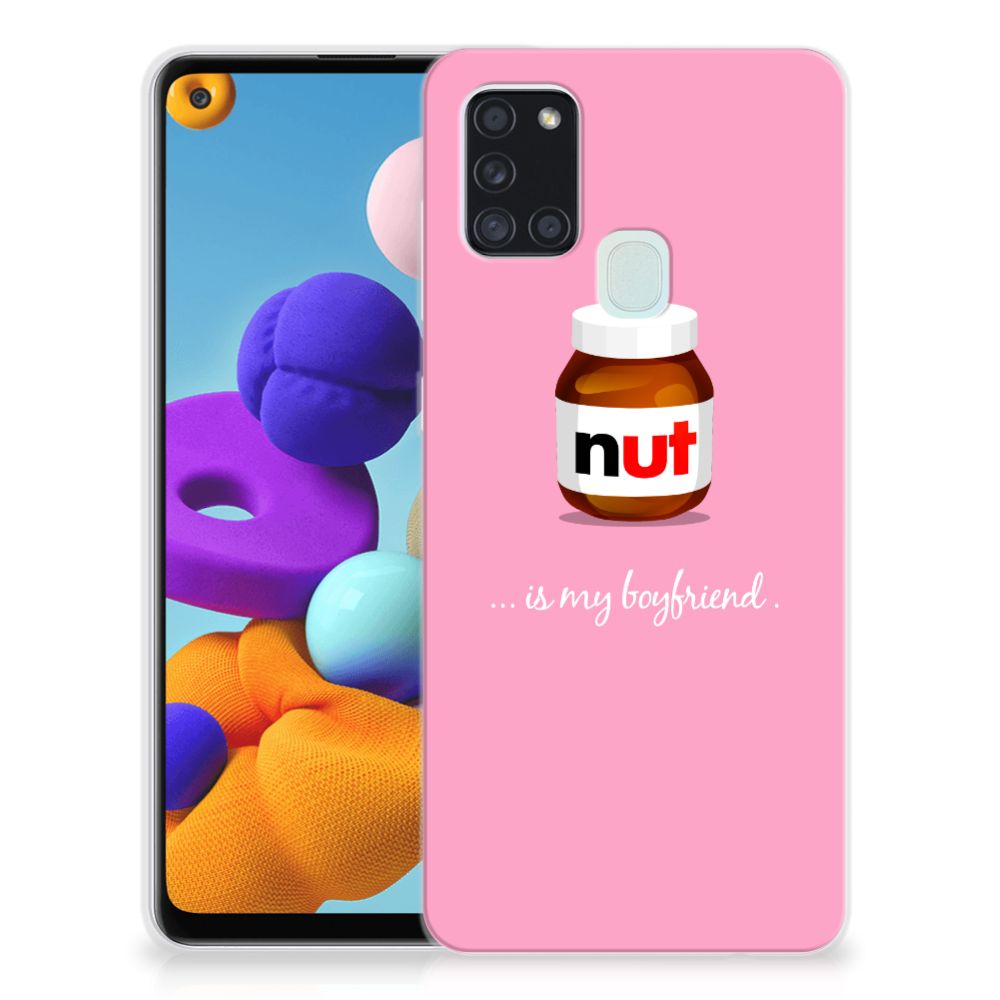 Samsung Galaxy A21s Siliconen Case Nut Boyfriend