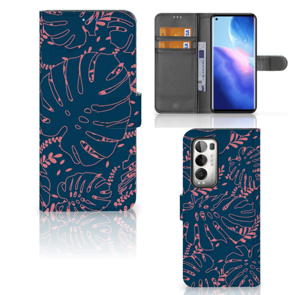 OPPO Find X3 Neo 5G Hoesje Palm Leaves