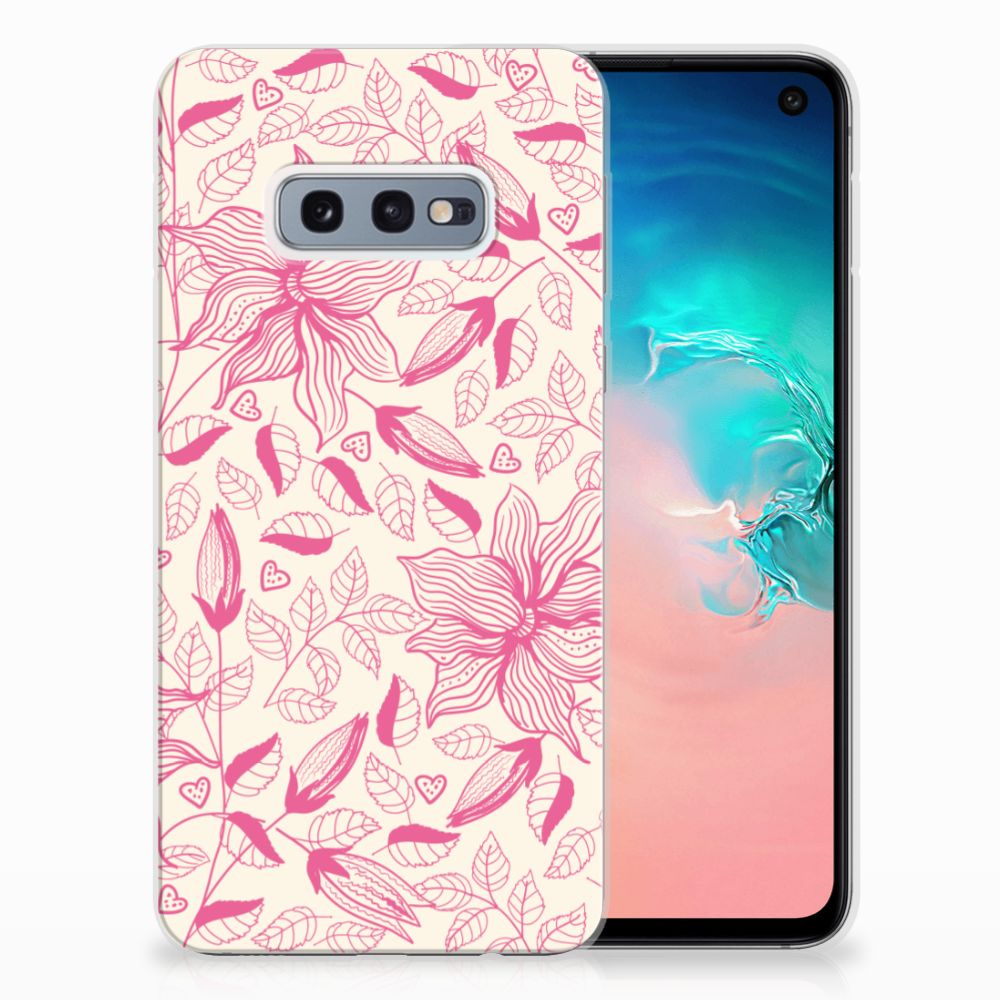 Samsung Galaxy S10e TPU Case Pink Flowers