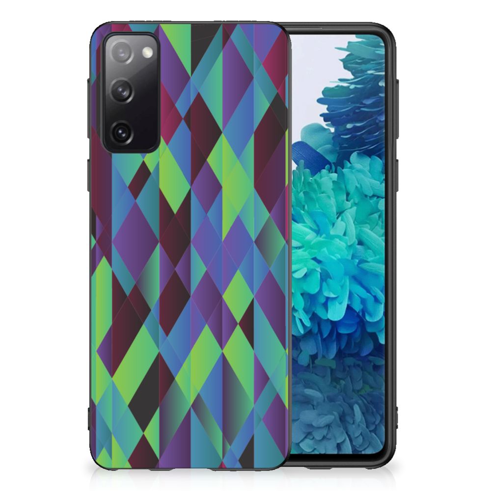 Samsung Galaxy S20 Grip Case Abstract Green Blue