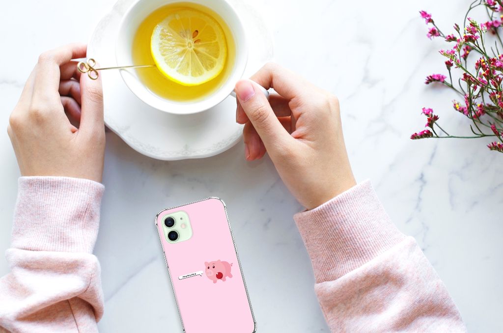 iPhone 12 Mini Stevig Bumper Hoesje Pig Mud B2C Telecom