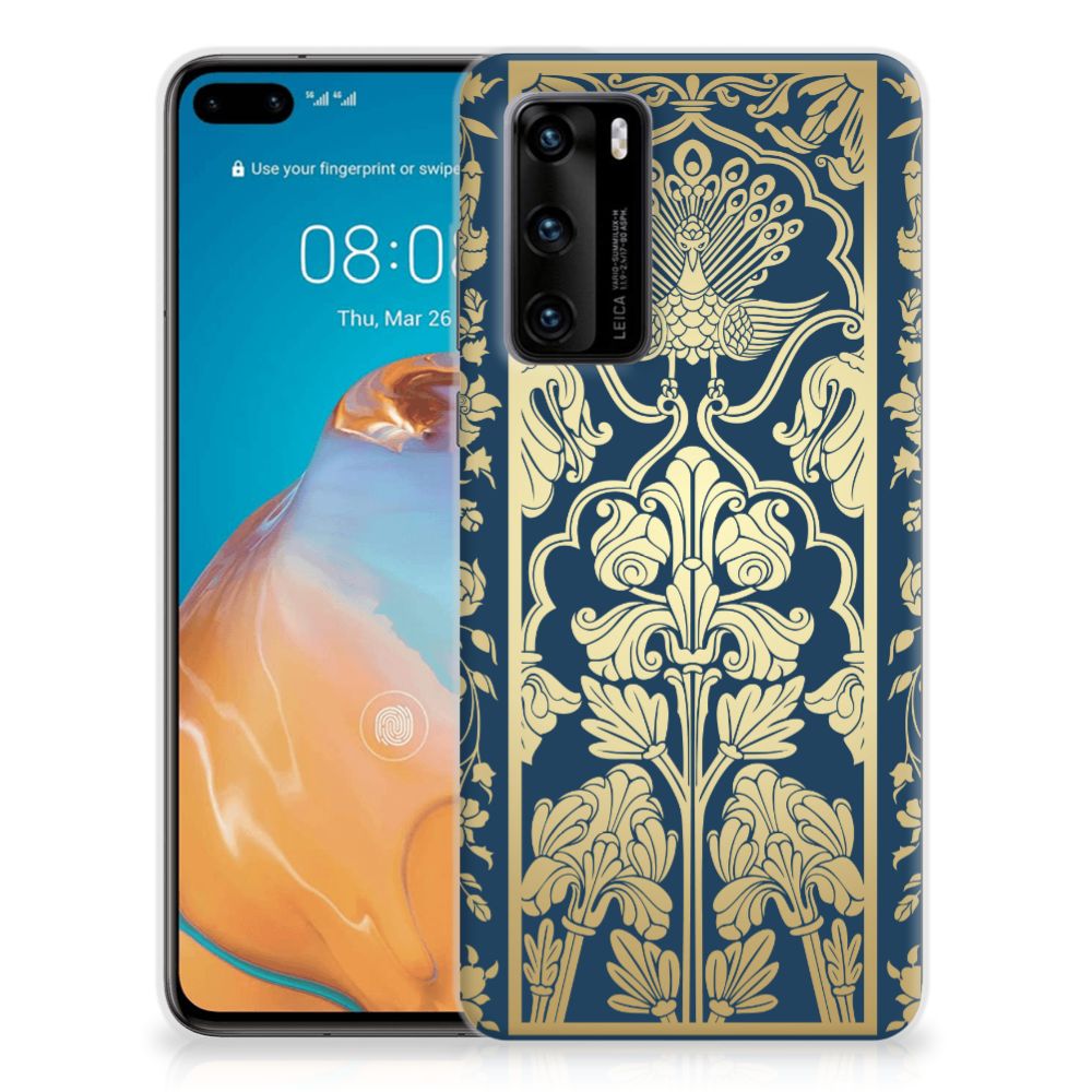 Huawei P40 TPU Case Beige Flowers B2C Telecom