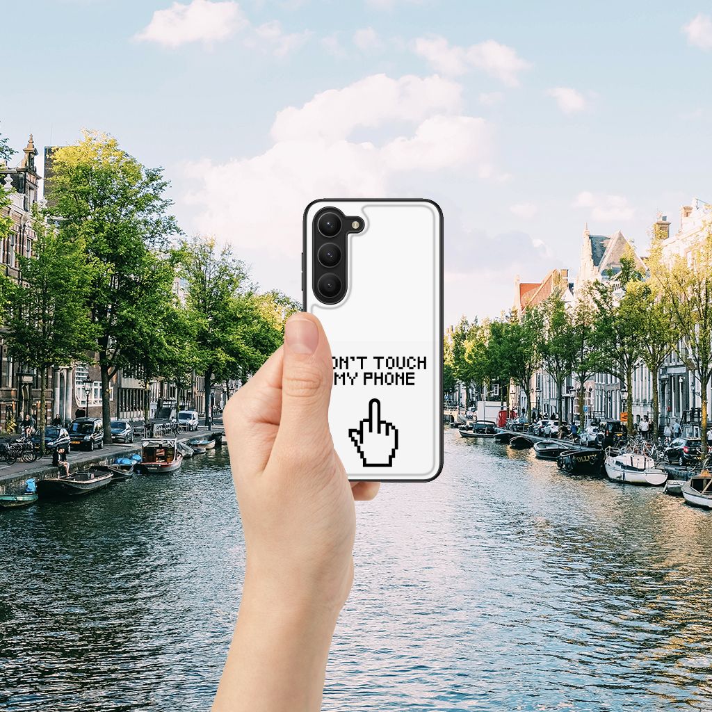 Samsung Galaxy S23 Telefoon Hoesje Finger Don't Touch My Phone B2C Telecom
