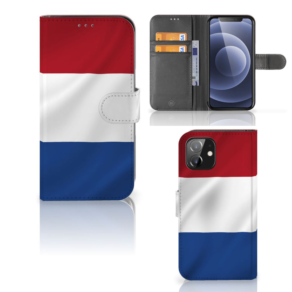 iPhone 12 | 12 Pro (6.1") Bookstyle Case Nederlandse Vlag