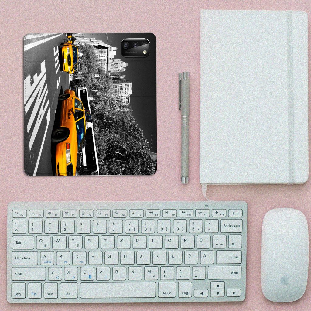 Samsung Galaxy A41 Book Cover New York Taxi - B2C Telecom