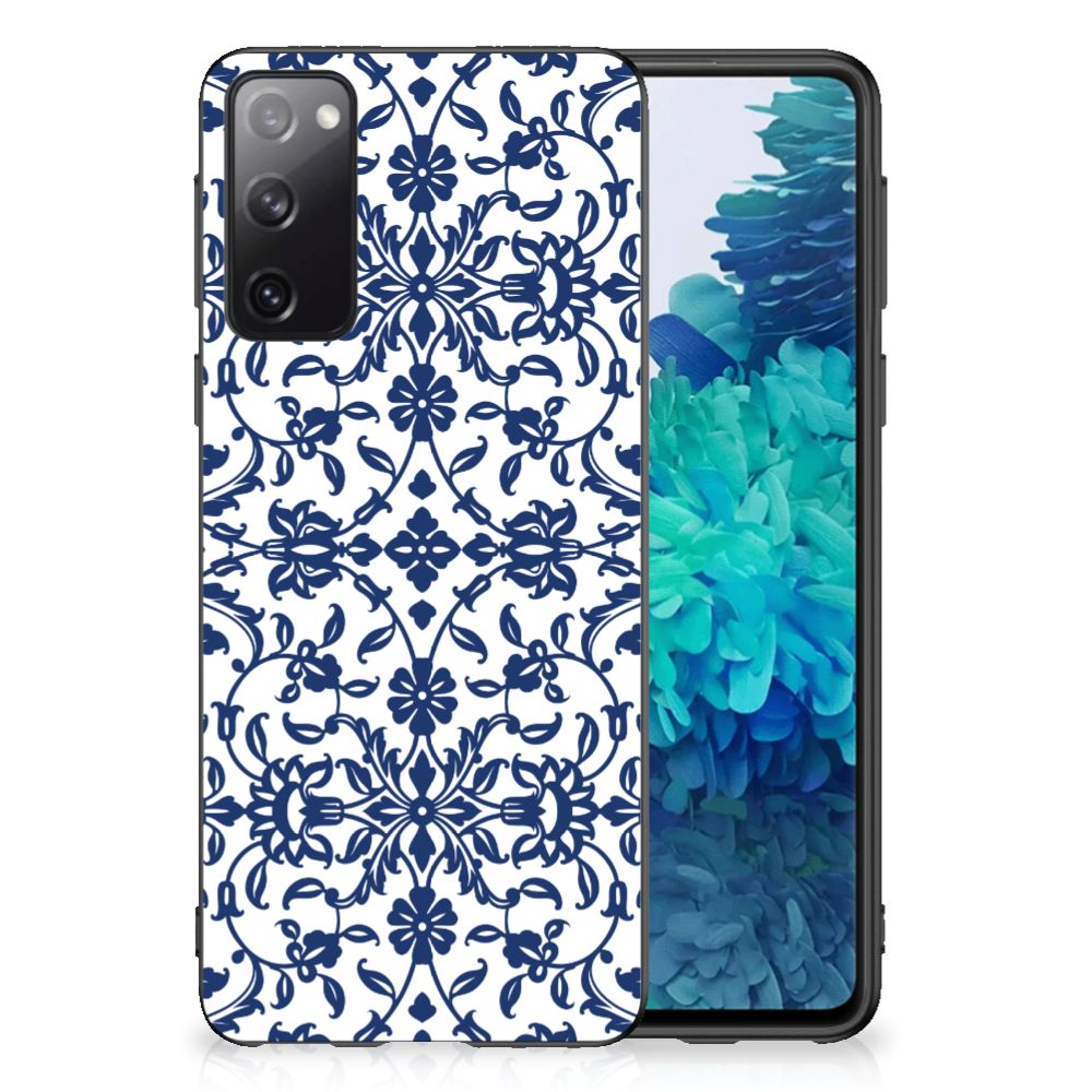 Samsung Galaxy S20 Skin Case Flower Blue B2C Telecom