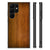 Samsung Galaxy S23 Ultra Houten Print Telefoonhoesje Donker Hout