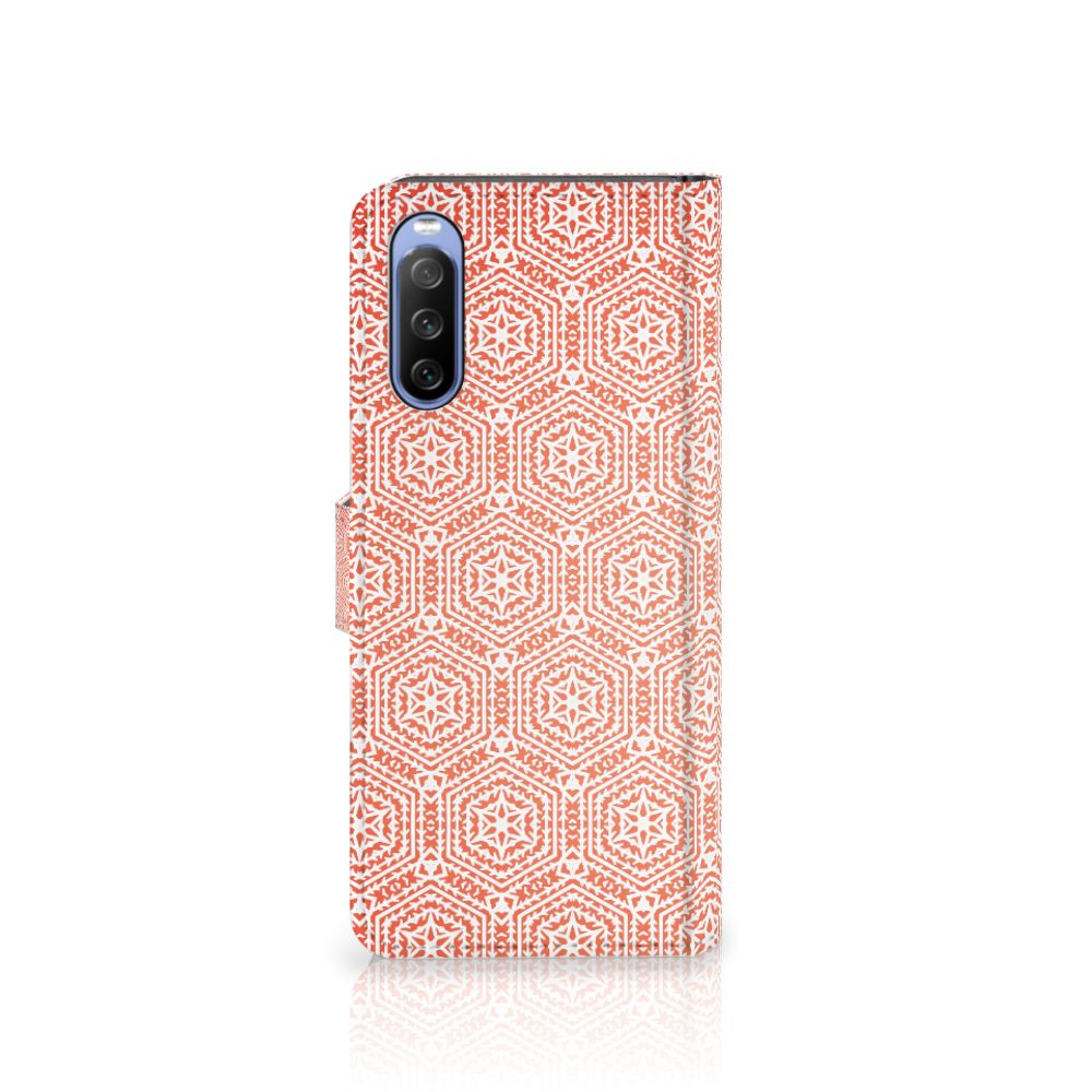 Sony Xperia 10 III Telefoon Hoesje Pattern Orange