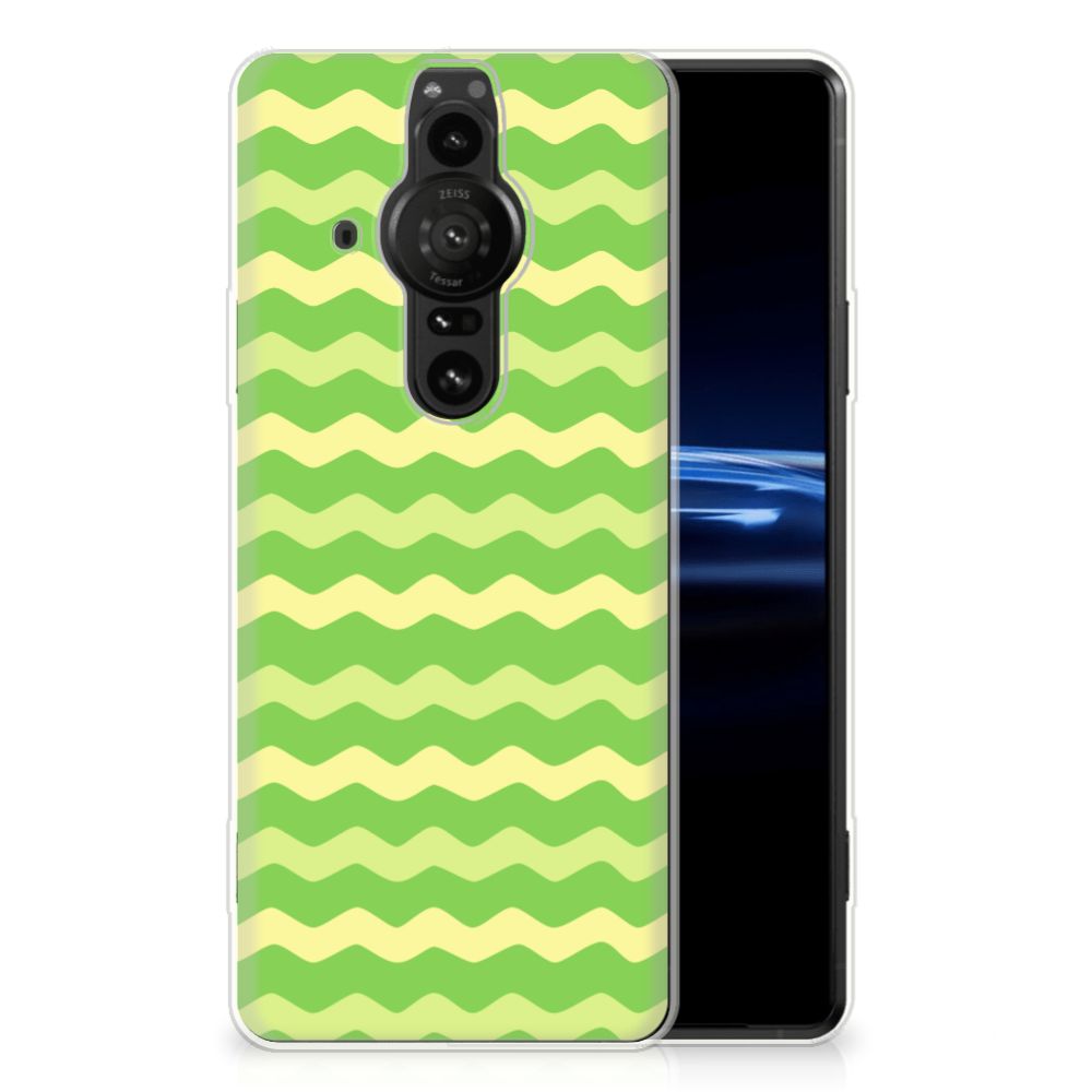 Sony Xperia Pro-I TPU bumper Waves Green B2C Telecom