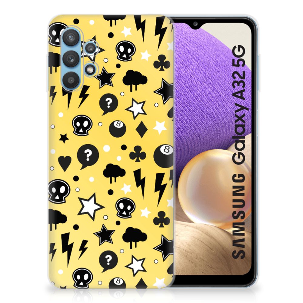 Silicone Back Case Samsung Galaxy A32 5G Punk Geel B2C Telecom