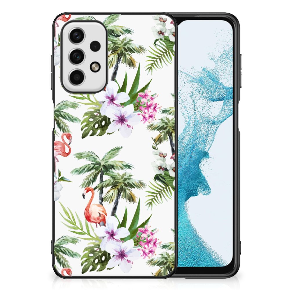 Samsung Galaxy A23 Dierenprint Telefoonhoesje Flamingo Palms B2C Telecom
