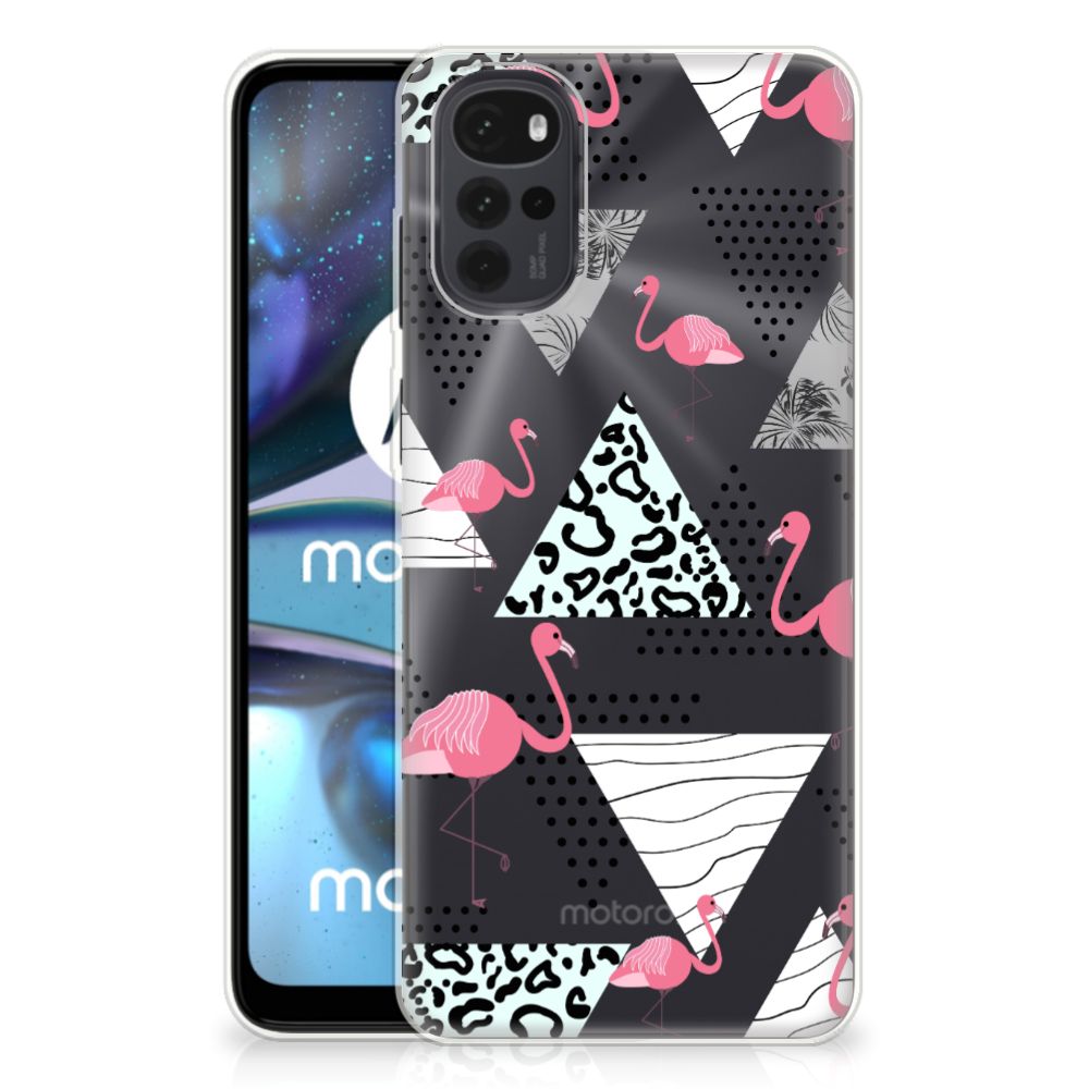 Motorola Moto G22 TPU Hoesje Flamingo Triangle B2C Telecom