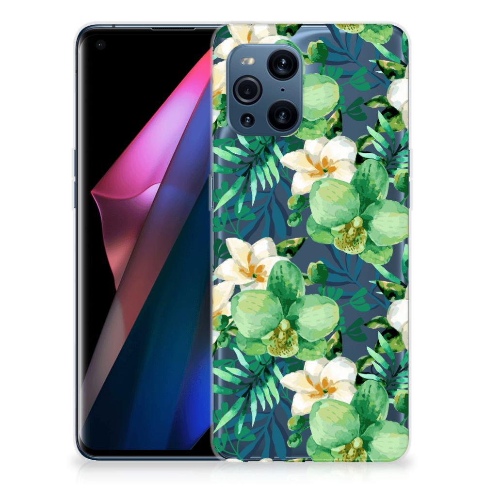 OPPO Find X3 | X3 Pro TPU Case Orchidee Groen