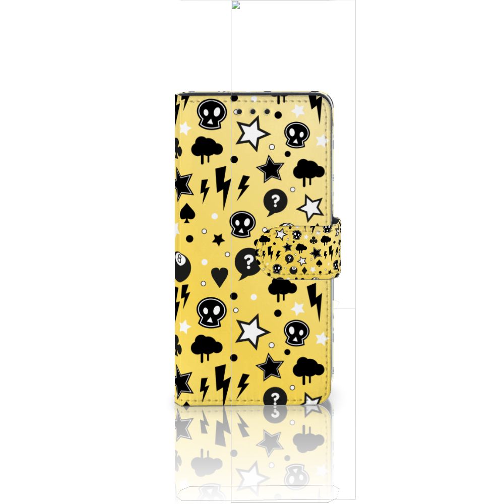 Telefoonhoesje met Naam Huawei Ascend P8 Lite Punk Geel