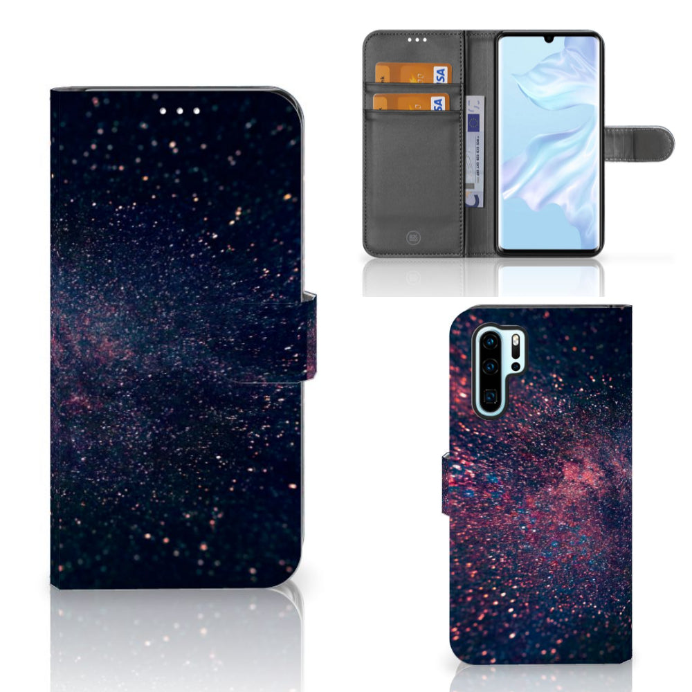 Huawei P30 Pro Book Case Stars