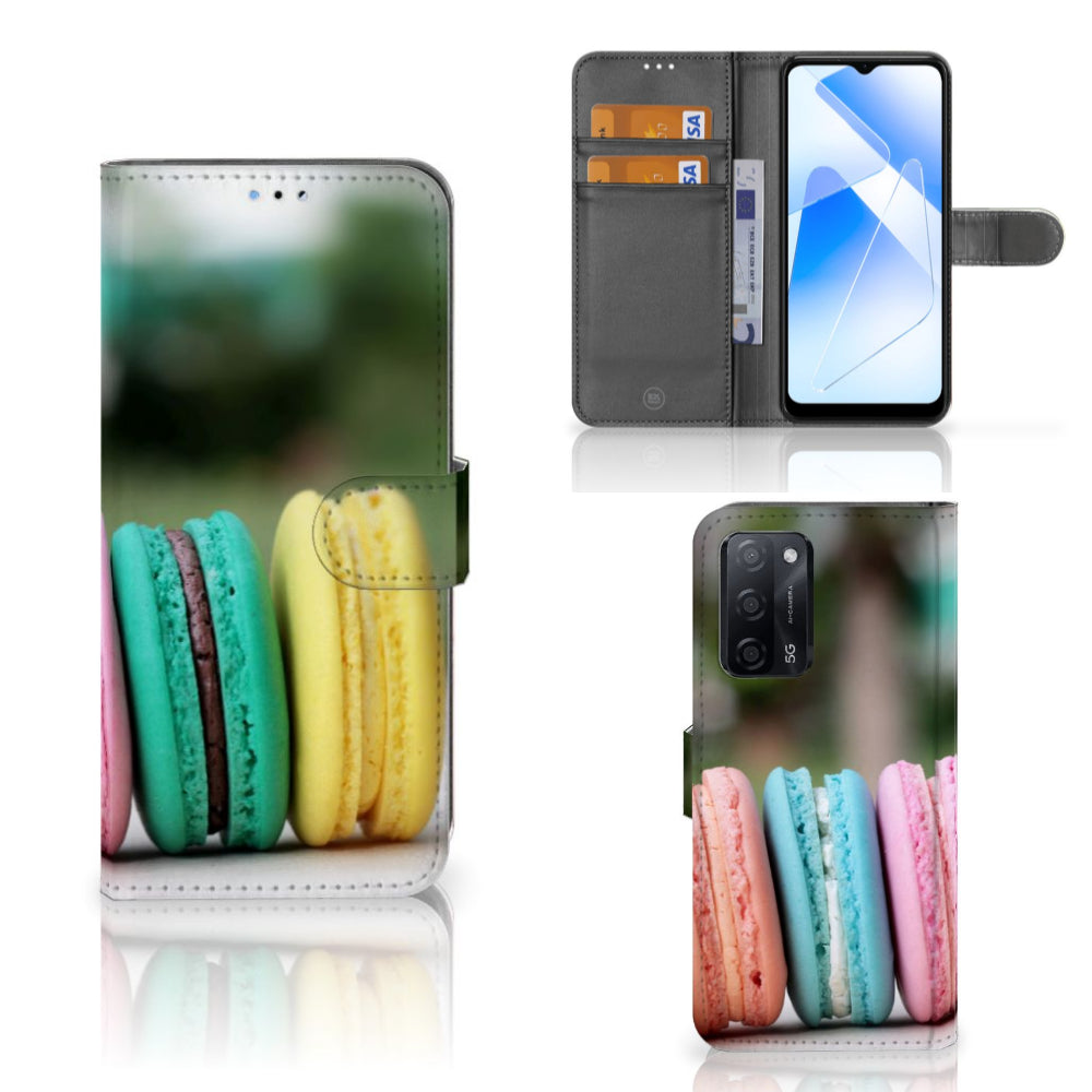 OPPO A16/A16s/A54s Book Cover Macarons