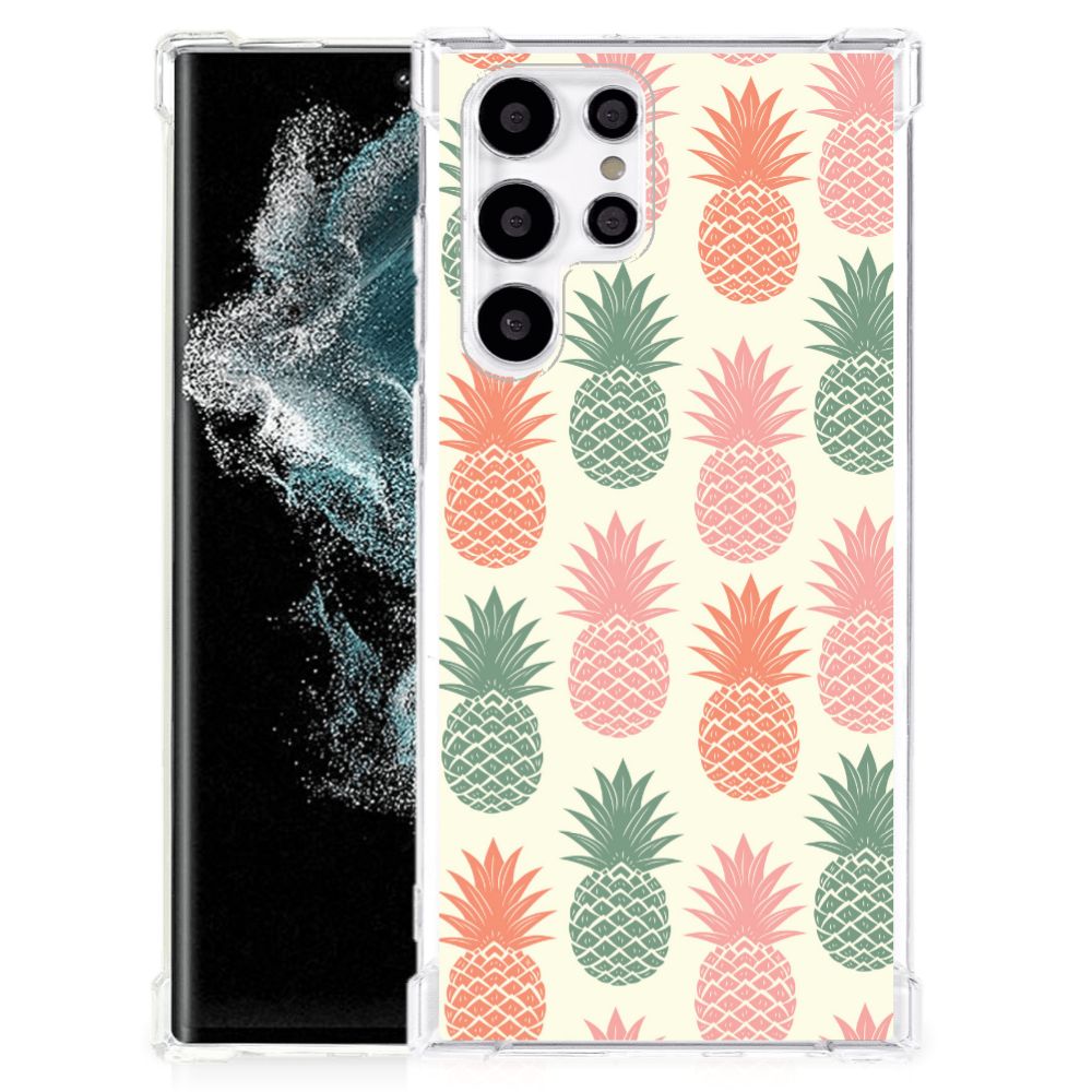 Samsung Galaxy S22 Ultra Beschermhoes Ananas B2C Telecom