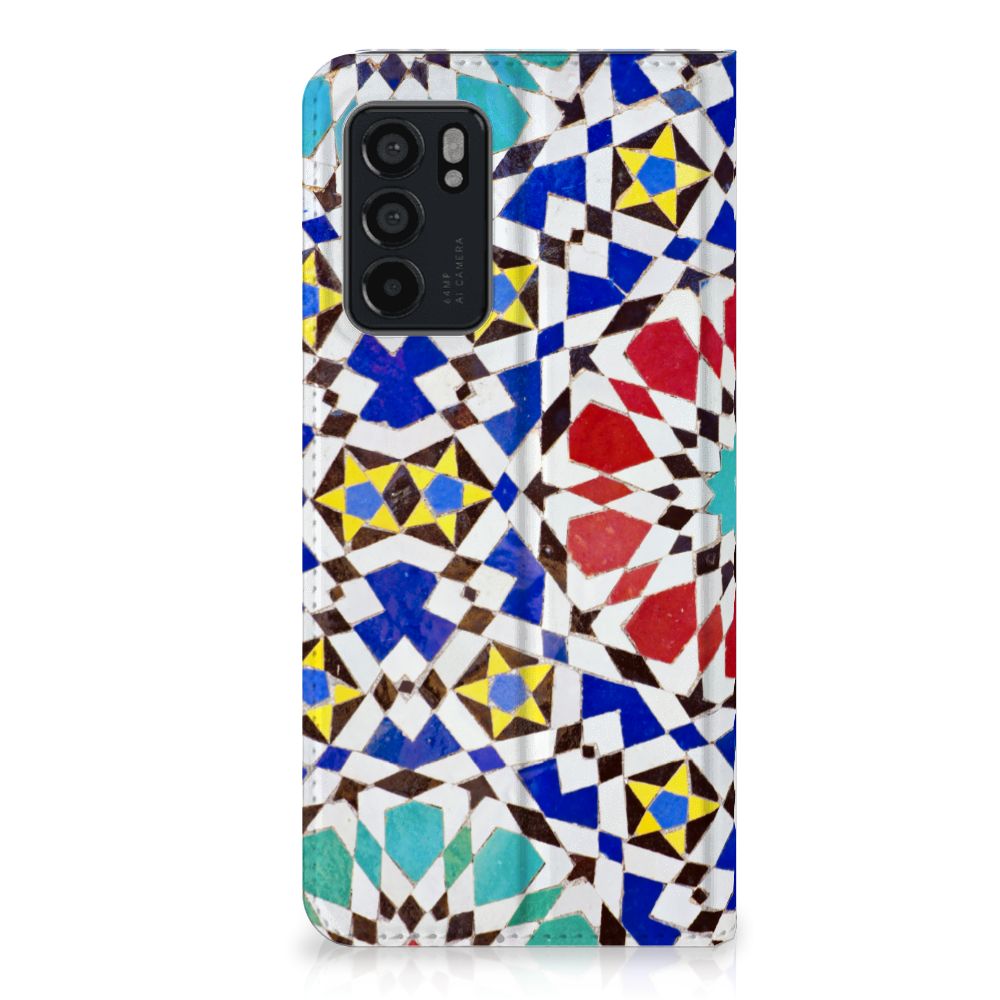 OPPO Reno6 5G Standcase Mozaïek - B2C Telecom