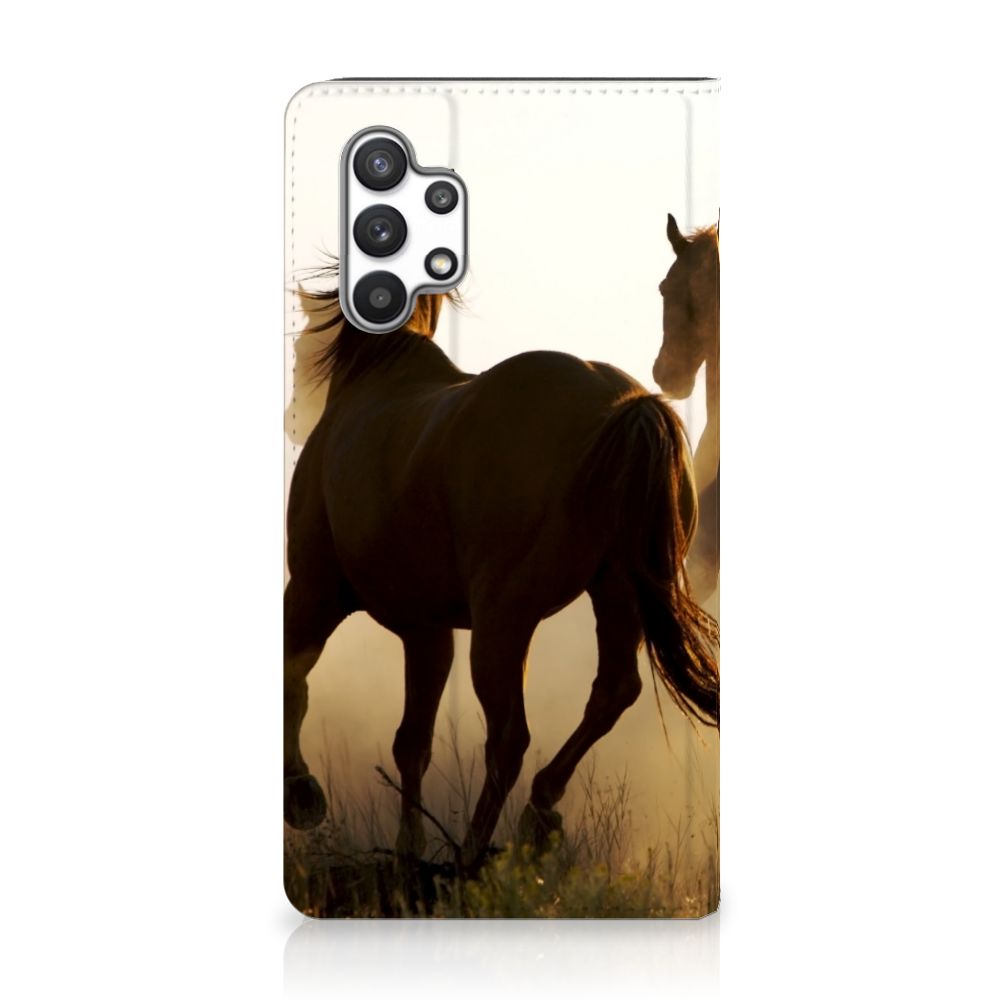 Samsung Galaxy A32 4G | A32 5G Enterprise Editie Hoesje maken Design Cowboy met paardenprint