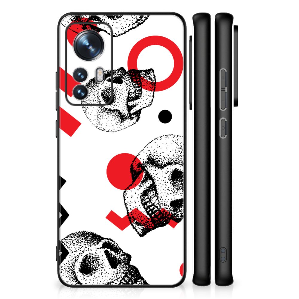 Telefoonhoesje Xiaomi 12 | 12X Skull Red B2C Telecom