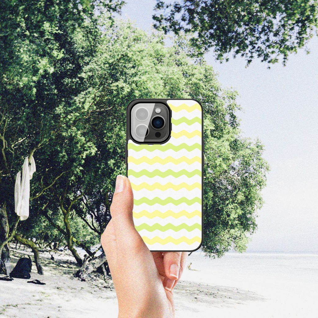 iPhone 13 Pro Back Case Waves Yellow B2C Telecom