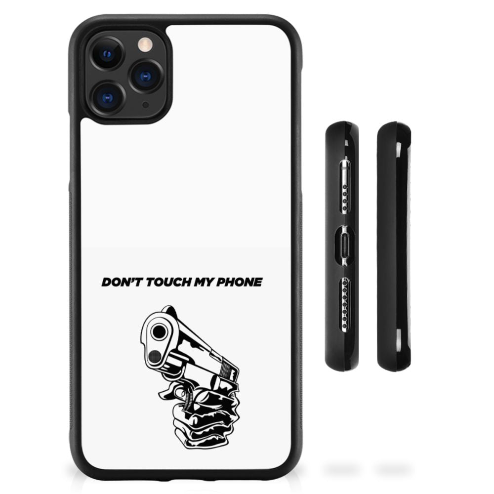 Apple iPhone 11 Pro Max TPU Hoesje Gun Don't Touch My Phone B2C Telecom