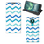 Nokia 3.4 Hoesje met Magneet Zigzag Blauw - B2C Telecom