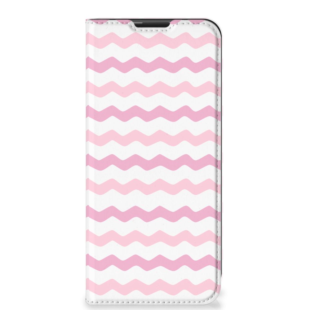 Motorola Moto G9 Play Hoesje met Magneet Waves Roze - B2C Telecom