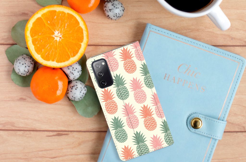 Samsung Galaxy S20 FE Flip Style Cover Ananas - B2C Telecom