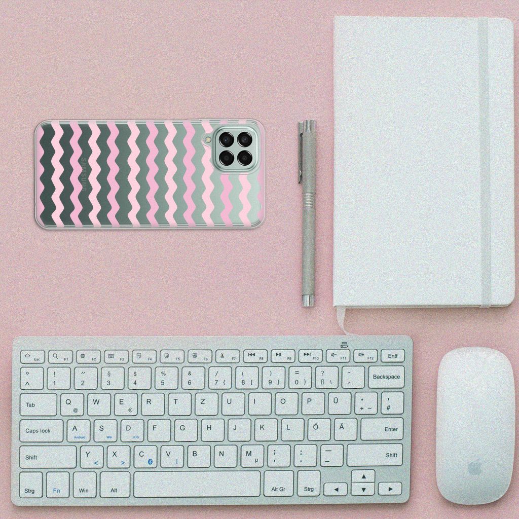 Samsung Galaxy M33 TPU bumper Waves Roze B2C Telecom