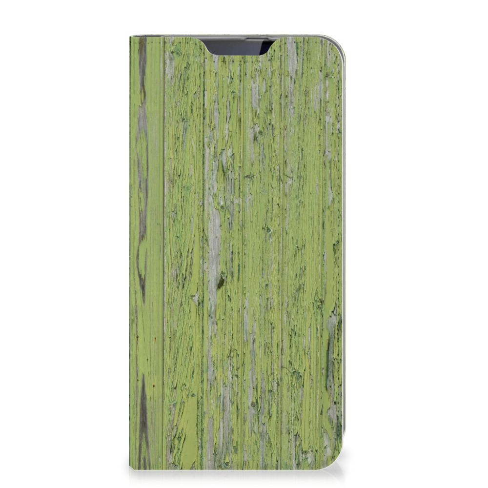 Samsung Galaxy A60 Book Wallet Case Green Wood