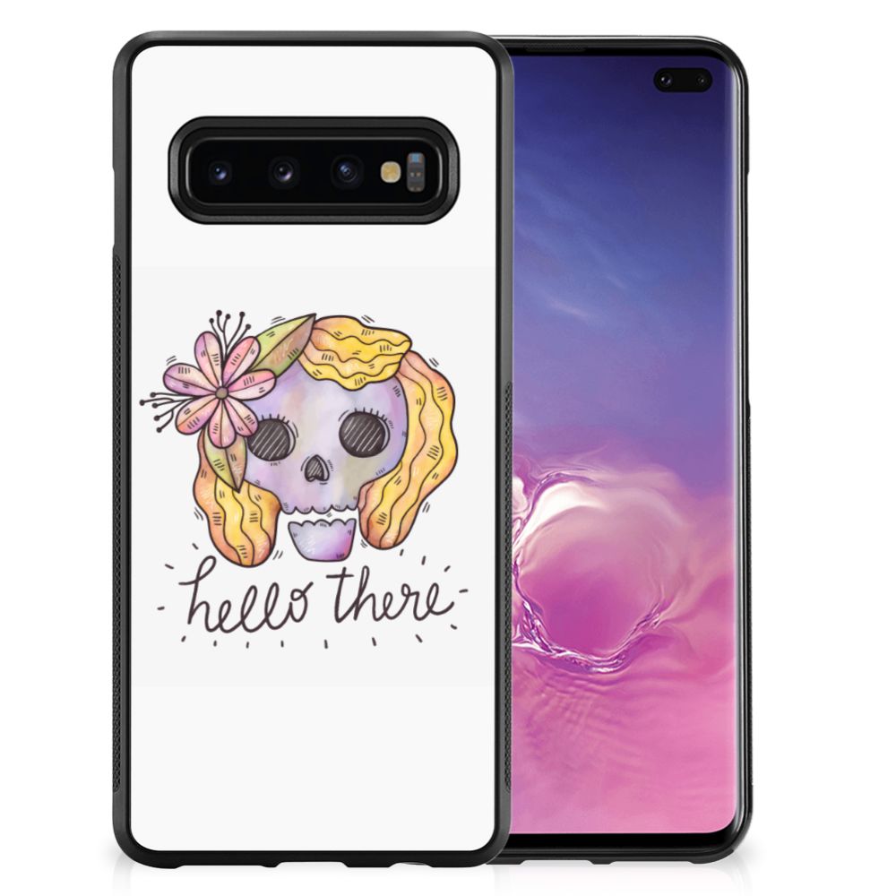 Mobiel Case Samsung Galaxy S10+ Boho Skull