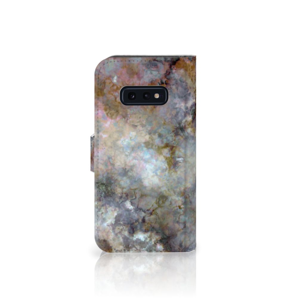 Samsung Galaxy S10e Bookcase Marmer Grijs