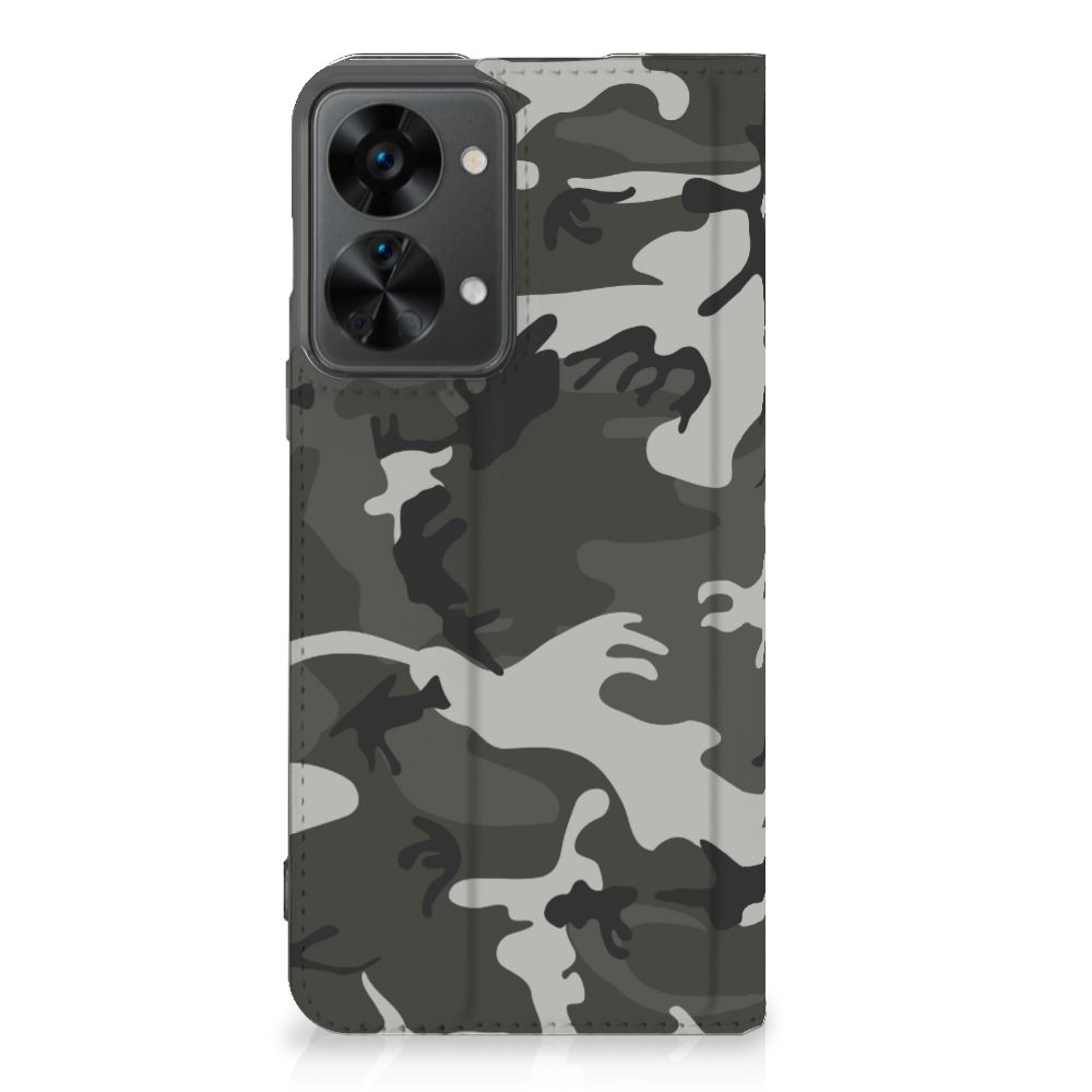 OnePlus Nord 2T Hoesje met Magneet Army Light - B2C Telecom