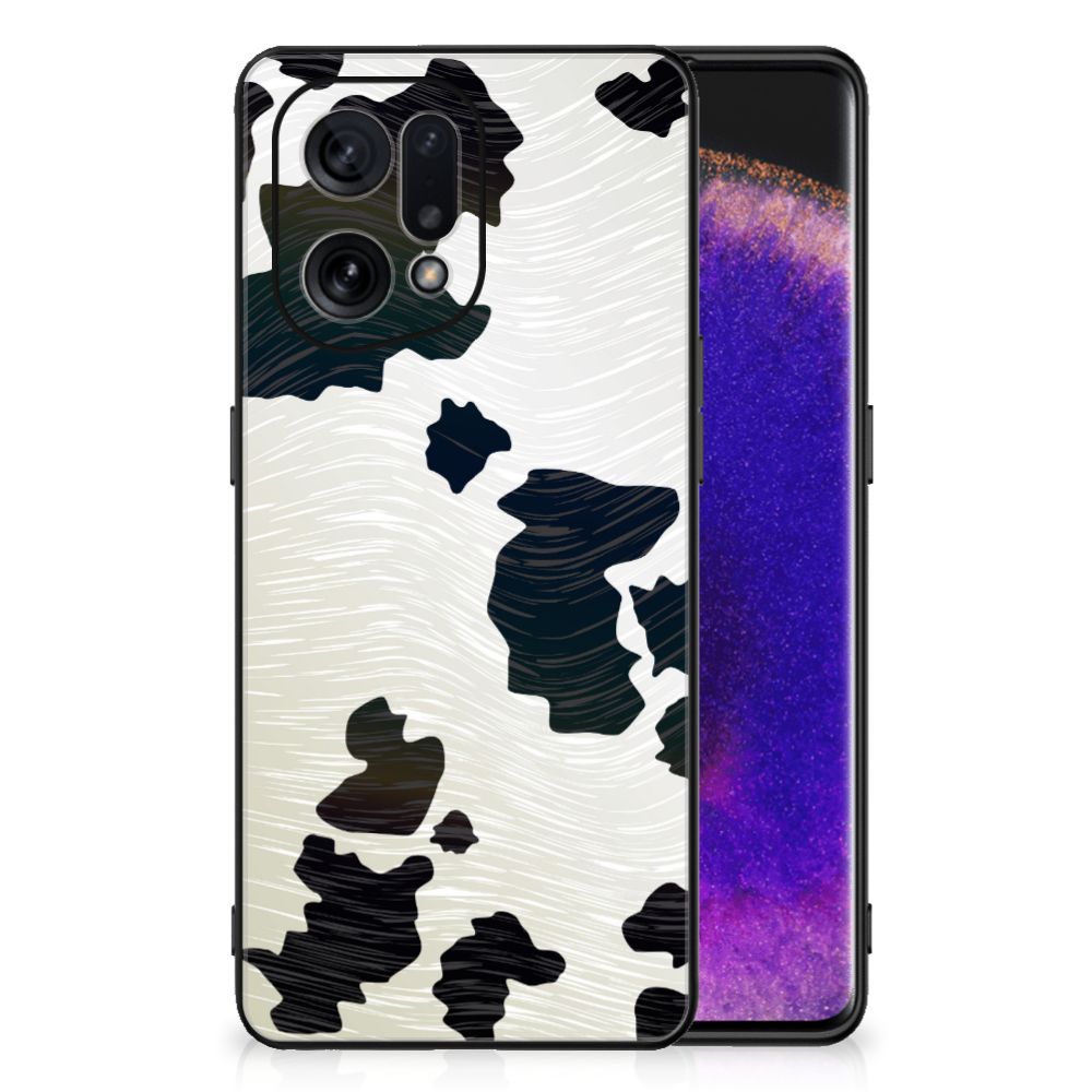 OPPO Find X5 Dierenprint Telefoonhoesje Koeienvlekken