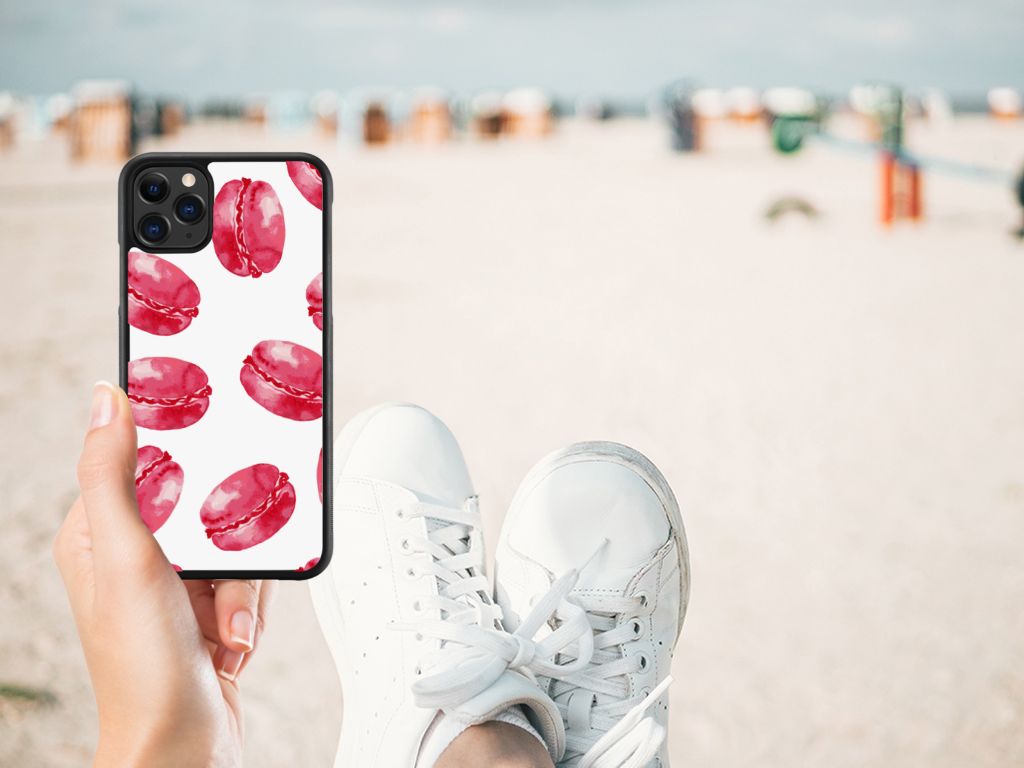 Apple iPhone 11 Pro Max Silicone Case Pink Macarons B2C Telecom